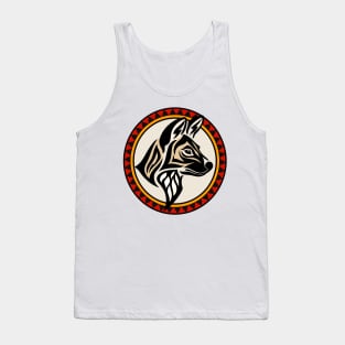 Painted Wolf Tribal Tank Top